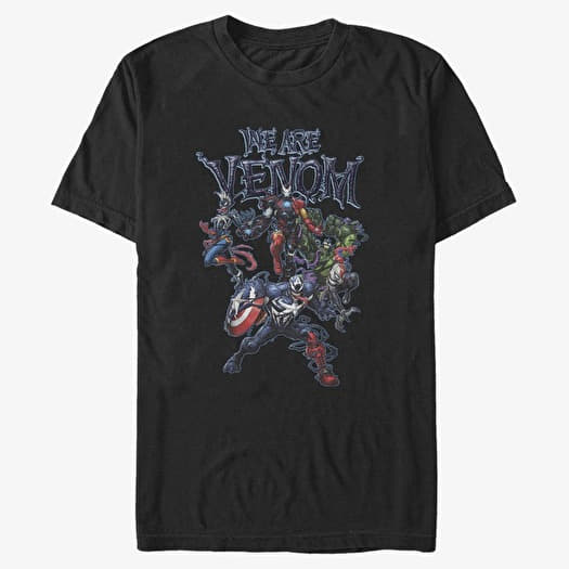 T-shirt Merch Marvel - AVENGERS WE ARE VENOM Unisex T-Shirt Black