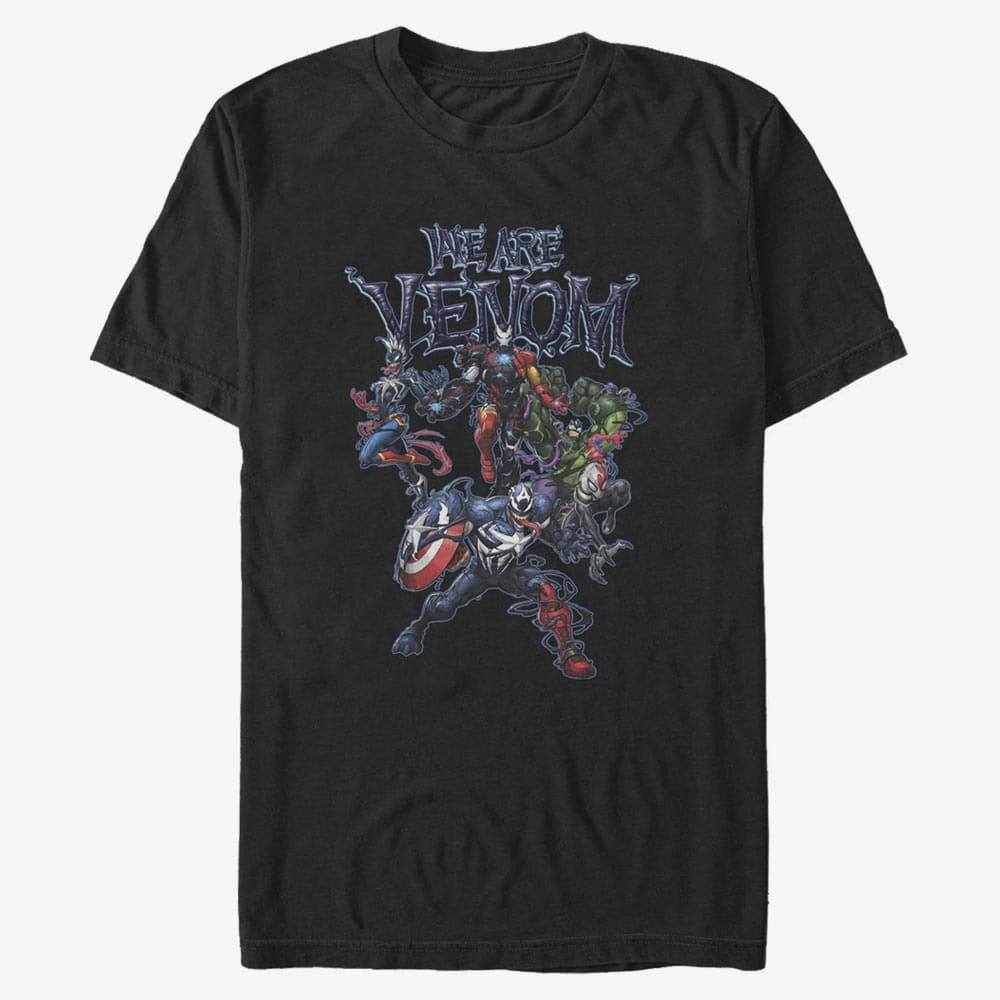 Trička Merch Marvel - AVENGERS WE ARE VENOM Unisex T-Shirt Black