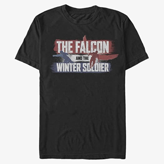 Póló Merch Marvel The Falcon and the Winter Soldier - Spray Paint Unisex T-Shirt Black