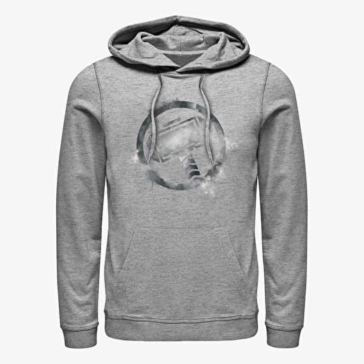 Sweatshirt Merch Marvel - Thor Spray Logo Unisex Hoodie Heather Grey