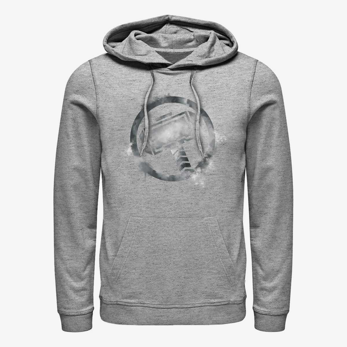 Kapuutsikud ja kampsunid Merch Marvel - Thor Spray Logo Unisex Hoodie Heather Grey