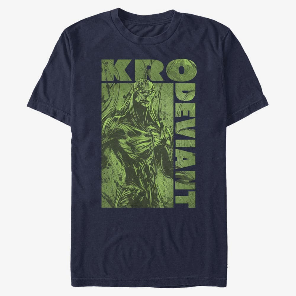 T-shirts Merch Marvel: Eternals - Green Kro Unisex T-Shirt Navy Blue