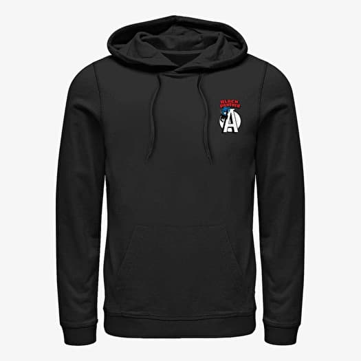 Felpa Merch Marvel Avengers Classic - Panther Badge Unisex Hoodie Black