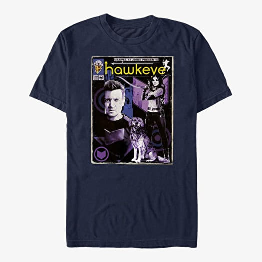 T-shirt Merch Marvel Hawkeye - Archers Team Up Unisex T-Shirt Navy Blue
