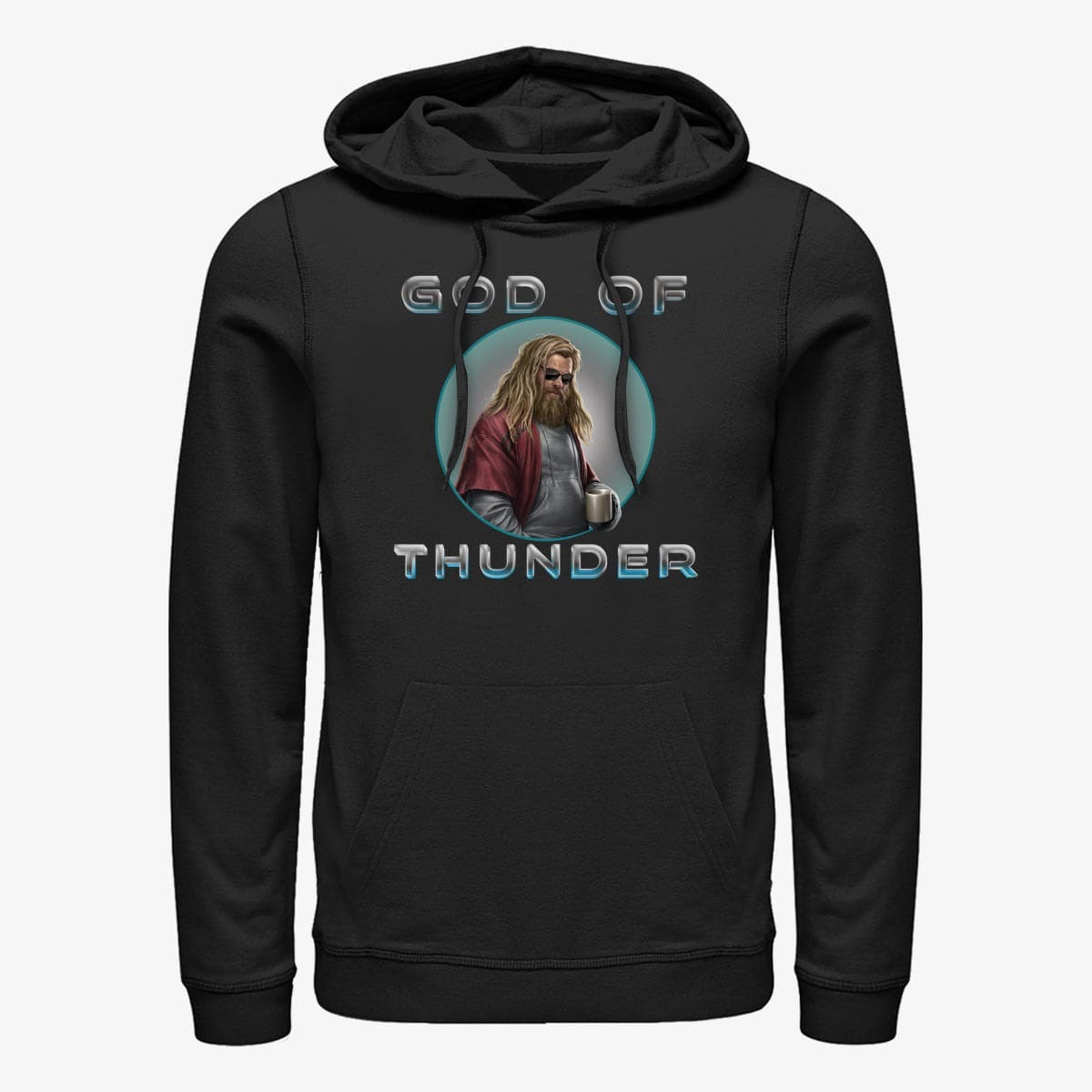 Sweatshirts Merch Marvel Avengers: Endgame - Thor of Thunder Unisex Hoodie Black