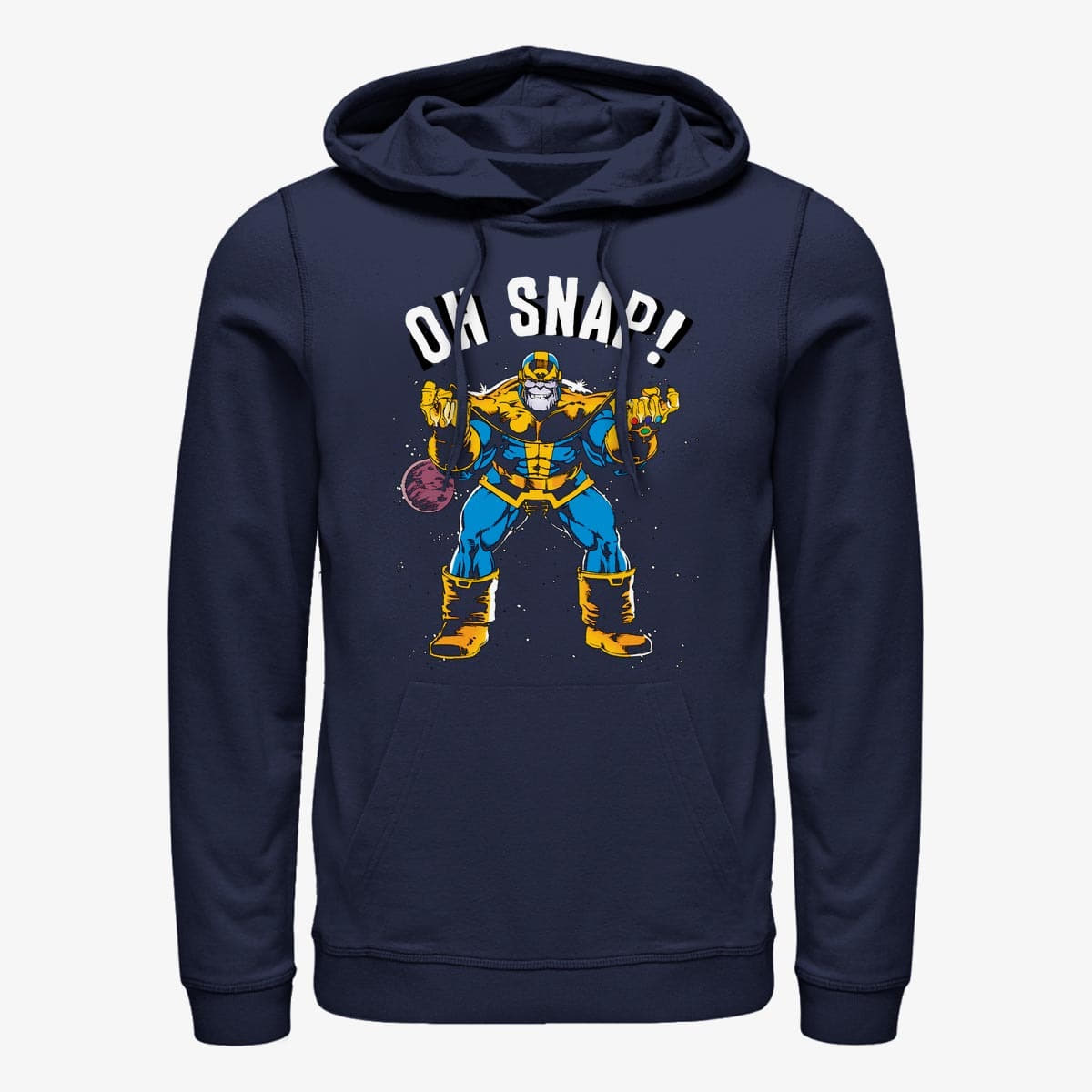 Dukserice Merch Marvel Avengers Classic - Aw Snap Unisex Hoodie Navy Blue