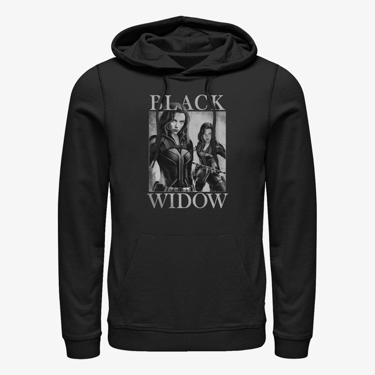 Sweatshirts Merch Marvel Black Widow - Two Widows Mirror Unisex Hoodie Black