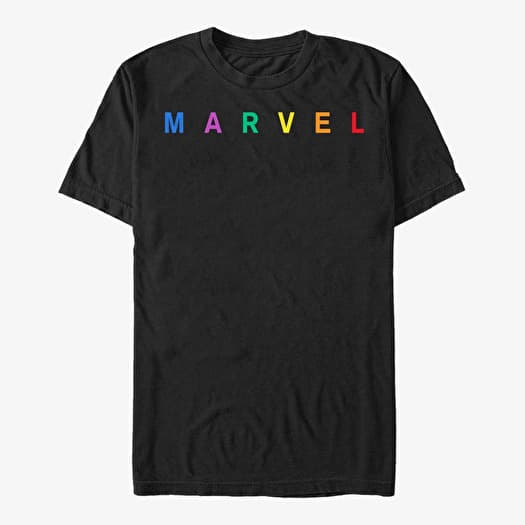 Póló Merch Marvel - SIMPLE LOGO EMB Unisex T-Shirt Black