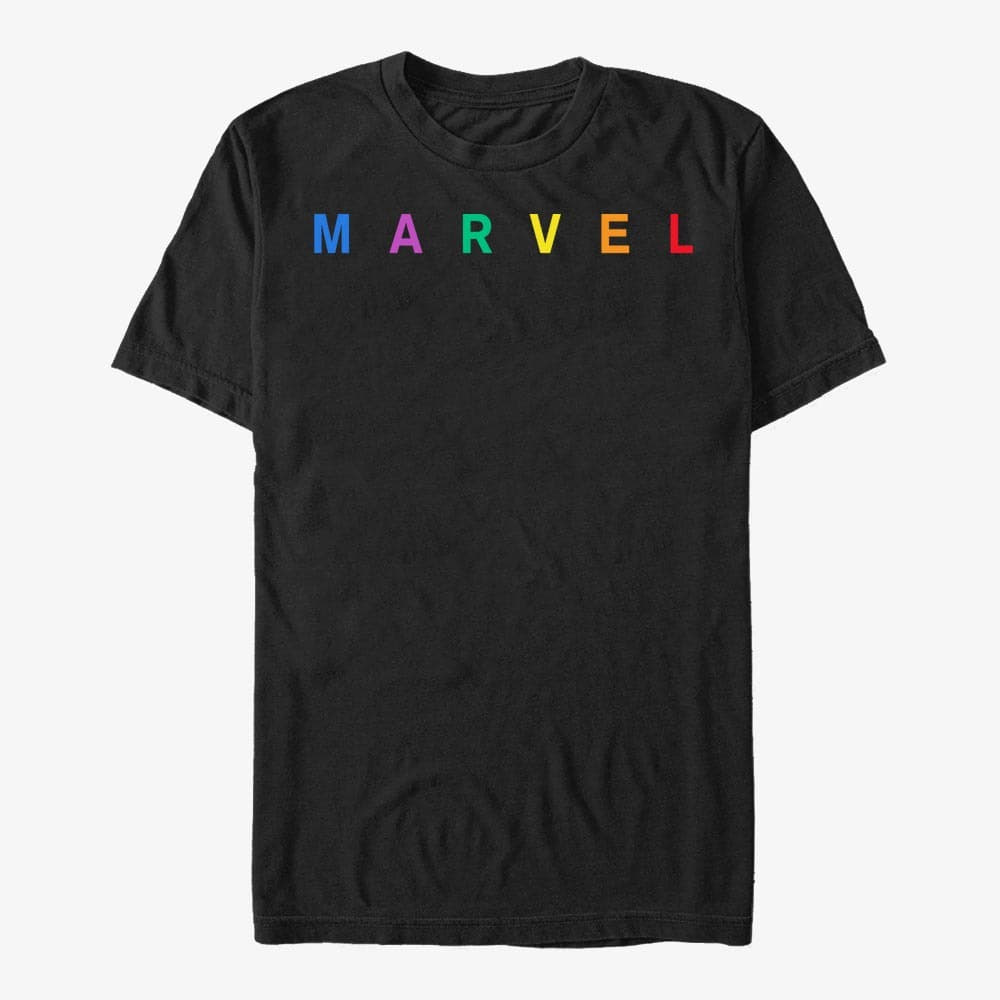 T-shirts Merch Marvel - SIMPLE LOGO EMB Unisex T-Shirt Black