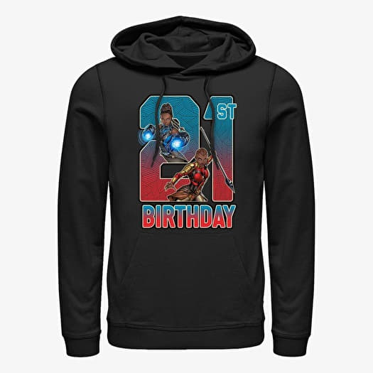 Majica Merch Marvel Avengers Classic - Shuri Okoye 21th Bday Unisex Hoodie Black