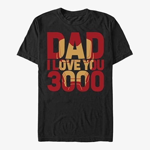 Tricou Merch Marvel Avengers: Endgame - Iron Dad 3000 Unisex T-Shirt Black
