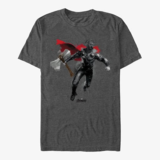 T-shirt Merch Marvel Avengers: Endgame - Thor Paint Unisex T-Shirt Dark Heather Grey