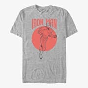 Merch Marvel Avengers: Endgame - Iron Man Simplicity Unisex T-Shirt Heather Grey