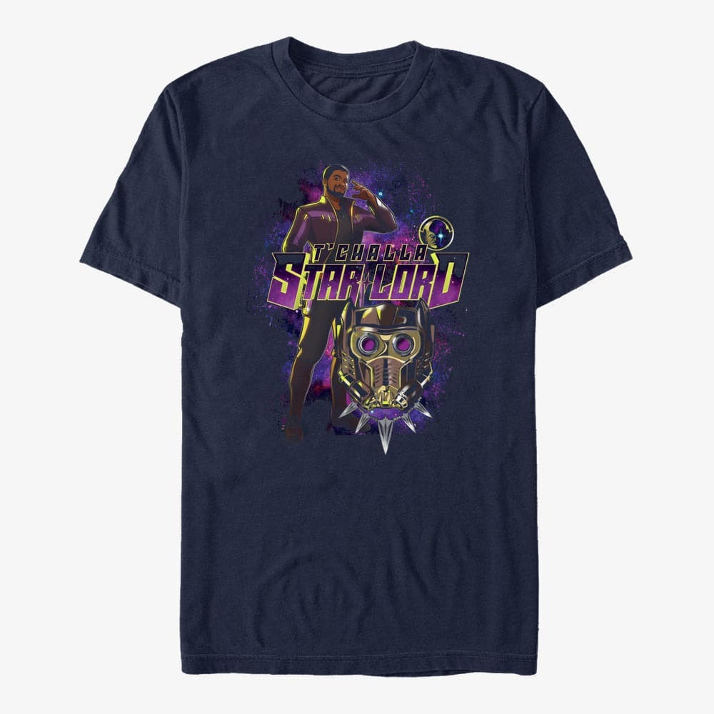 T-särgid Merch Marvel What If...? - Spaced Hero Unisex T-Shirt Navy Blue