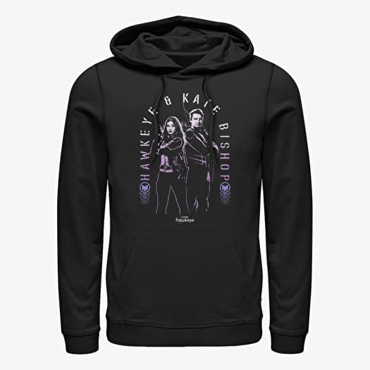 Sweatshirt Merch Marvel Hawkeye - Hawkeye Arch Unisex Hoodie Black