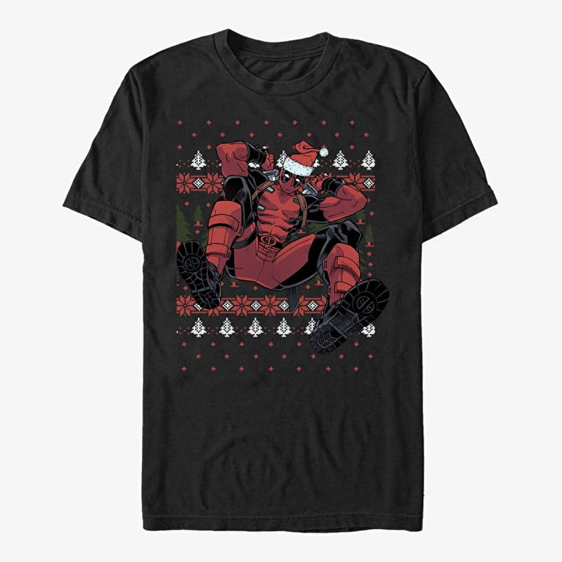 T-shirt Merch Marvel Deadpool - Christmas Killer Unisex T-Shirt Black