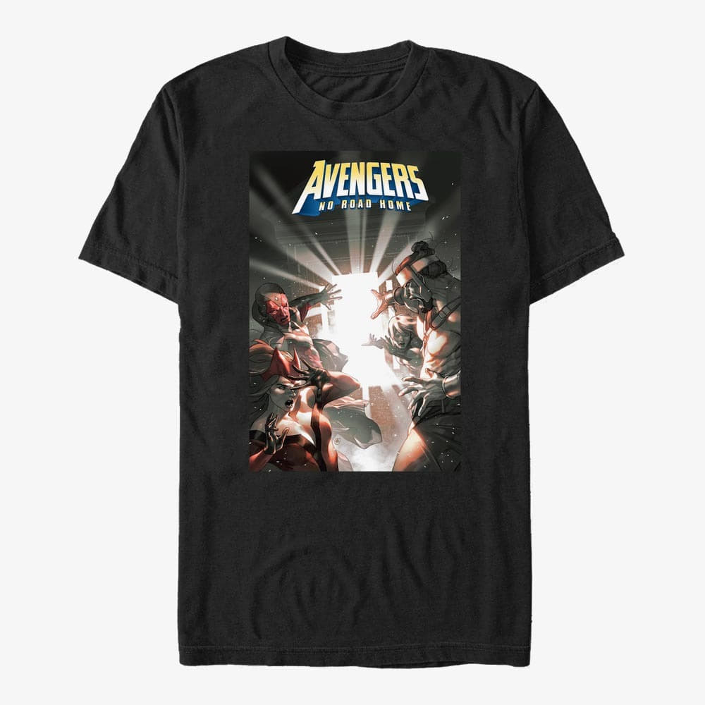 Trička Merch Marvel Avengers Classic - Avengers No Road Home wk1 Unisex T-Shirt Black