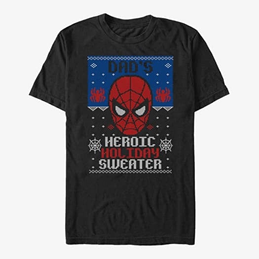 T-shirt Merch Marvel Avengers Classic - Holiday Sweater Dad Unisex T-Shirt Black