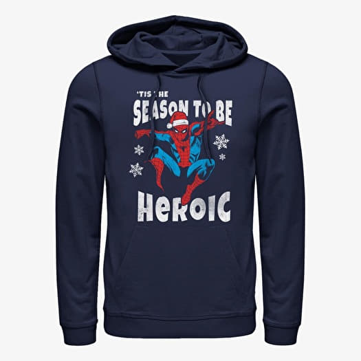 Sweatshirt Merch Marvel Spider-Man Classic - Tis The Season Unisex Hoodie Navy Blue