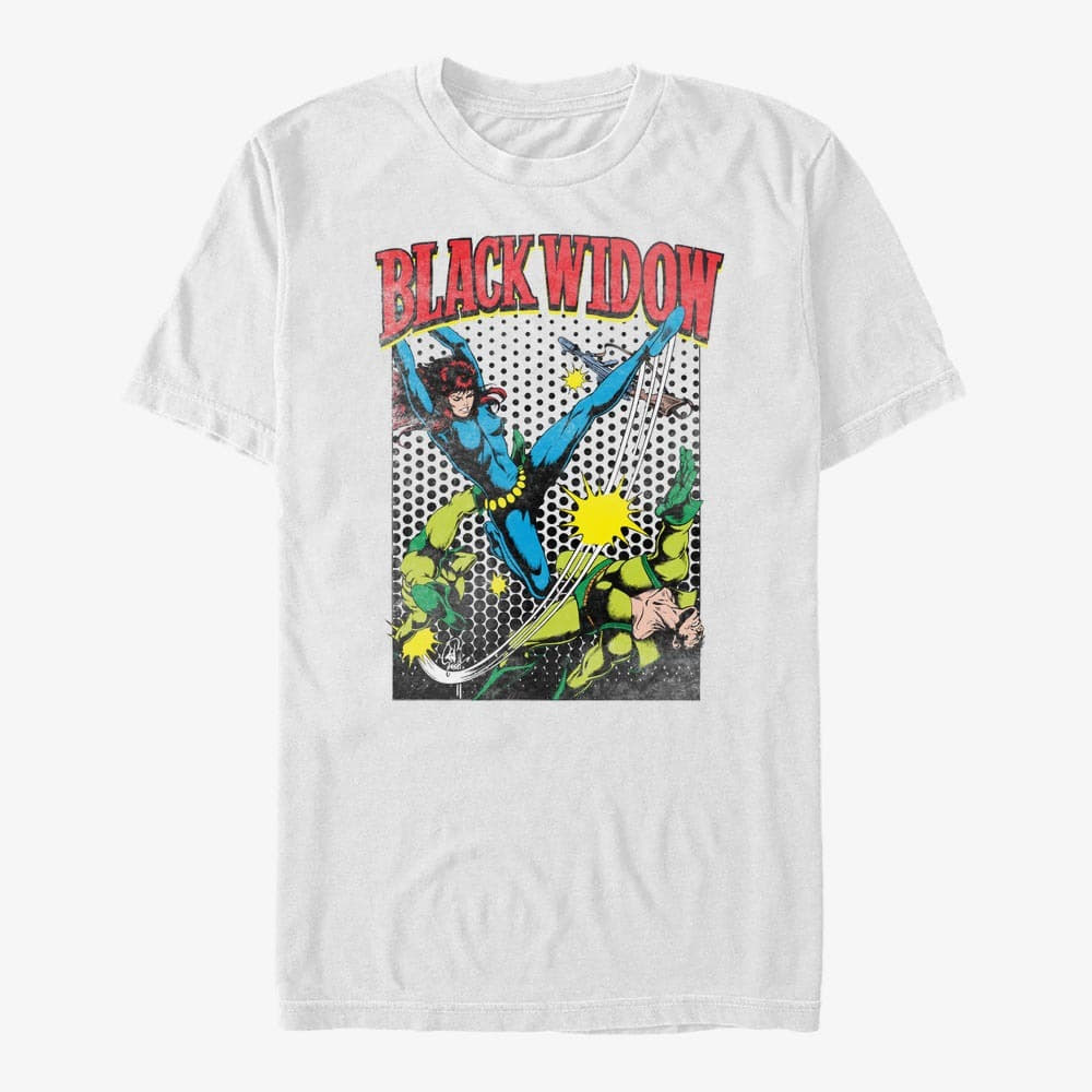 majice kratkih rukava Merch Marvel Avengers Classic - Kick That Gun Unisex T-Shirt White