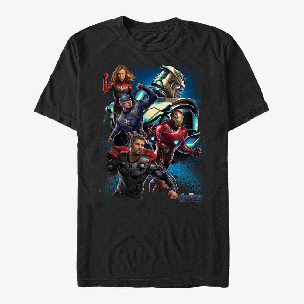 T-Shirts Merch Marvel Avengers: Endgame - Thanos Enemies Unisex T-Shirt Black