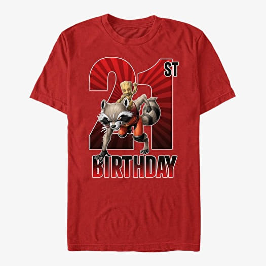 T-shirt Merch Marvel Avengers Classic - Groot 21st Bday Unisex T-Shirt Red