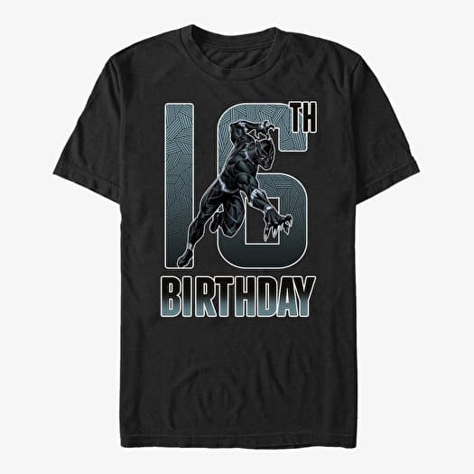T-shirt Merch Marvel Avengers Classic - Black Panther 16th Bday Unisex T-Shirt Black