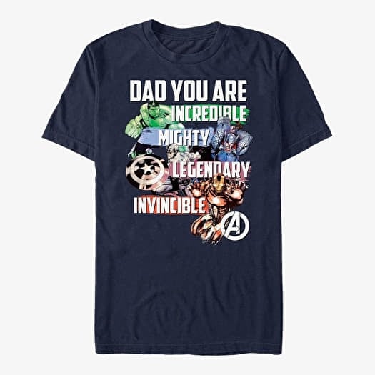 T-shirt Merch Marvel Avengers Classic - Avenger Dad Unisex T-Shirt Navy Blue