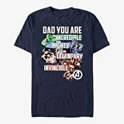 Merch Marvel Avengers Classic - Avenger Dad Unisex T-Shirt Navy Blue