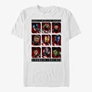 Merch Marvel Avengers: Endgame - Mightiest Heroes Stack Unisex T-Shirt White