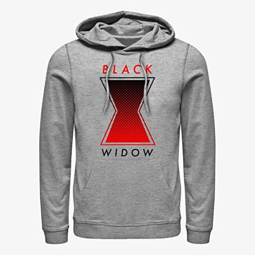 Sweatshirt Merch Marvel Black Widow: Movie - Haftone Symbol Unisex Hoodie Heather Grey