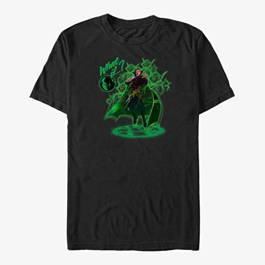 Majica Merch Marvel What If...? - Strange Green Unisex T-Shirt Black