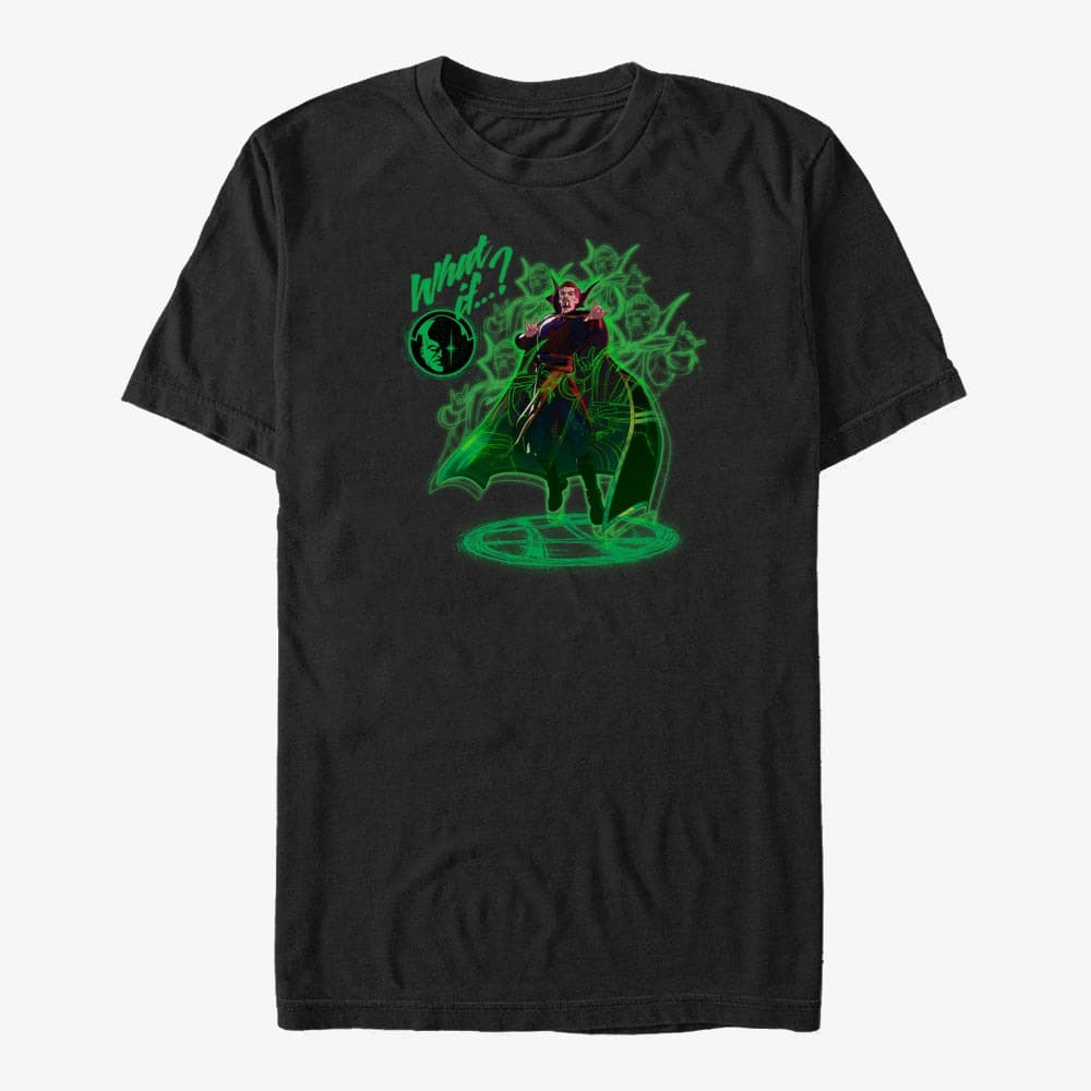 Camisetas Merch Marvel What If...? - Strange Green Unisex T-Shirt Black