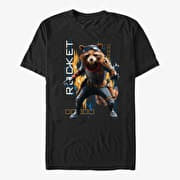 Merch Marvel Avengers: Endgame - Rocket Motion Unisex T-Shirt Black