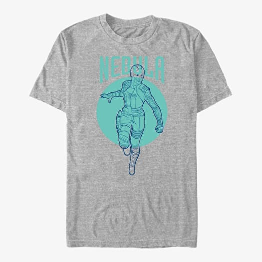 T-shirt Merch Marvel Avengers: Endgame - Nebula Simplicity Unisex T-Shirt Heather Grey