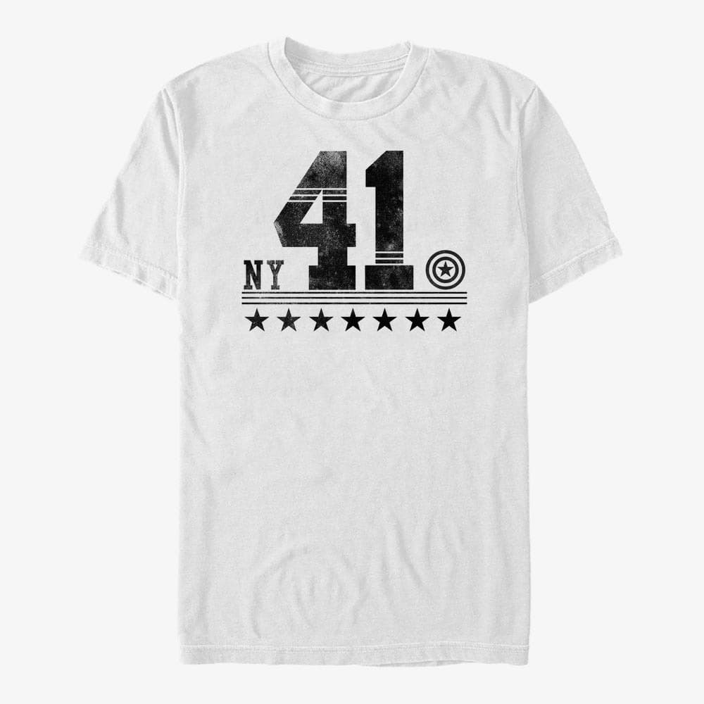   Μπλούζες Merch Marvel Avengers Classic - Captain America Represent Unisex T-Shirt White