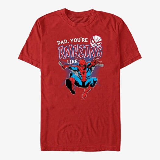 T-shirt Merch Marvel Spider-Man Classic - Amazing Like Dad Unisex T-Shirt Red