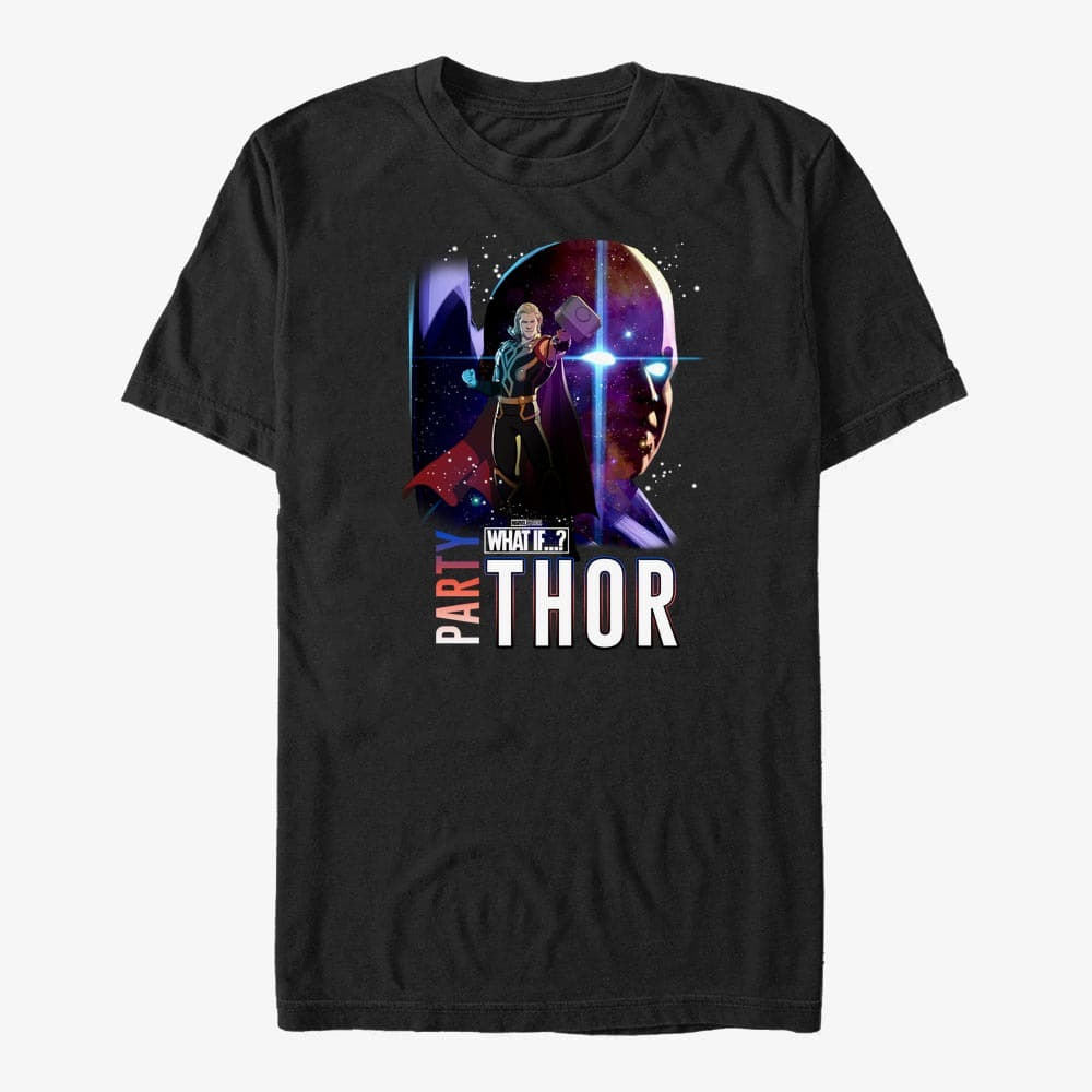 Camisetas Merch Marvel What If...? - Watcher Party Thor Unisex T-Shirt Black