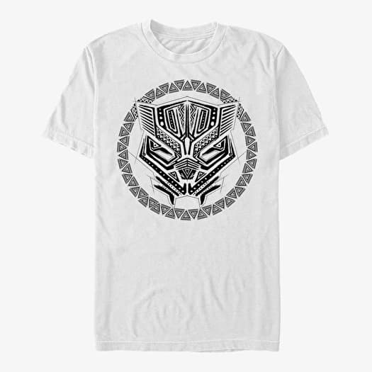 Tričko Merch Marvel Avengers Classic - Panther Sketch Unisex T-Shirt White