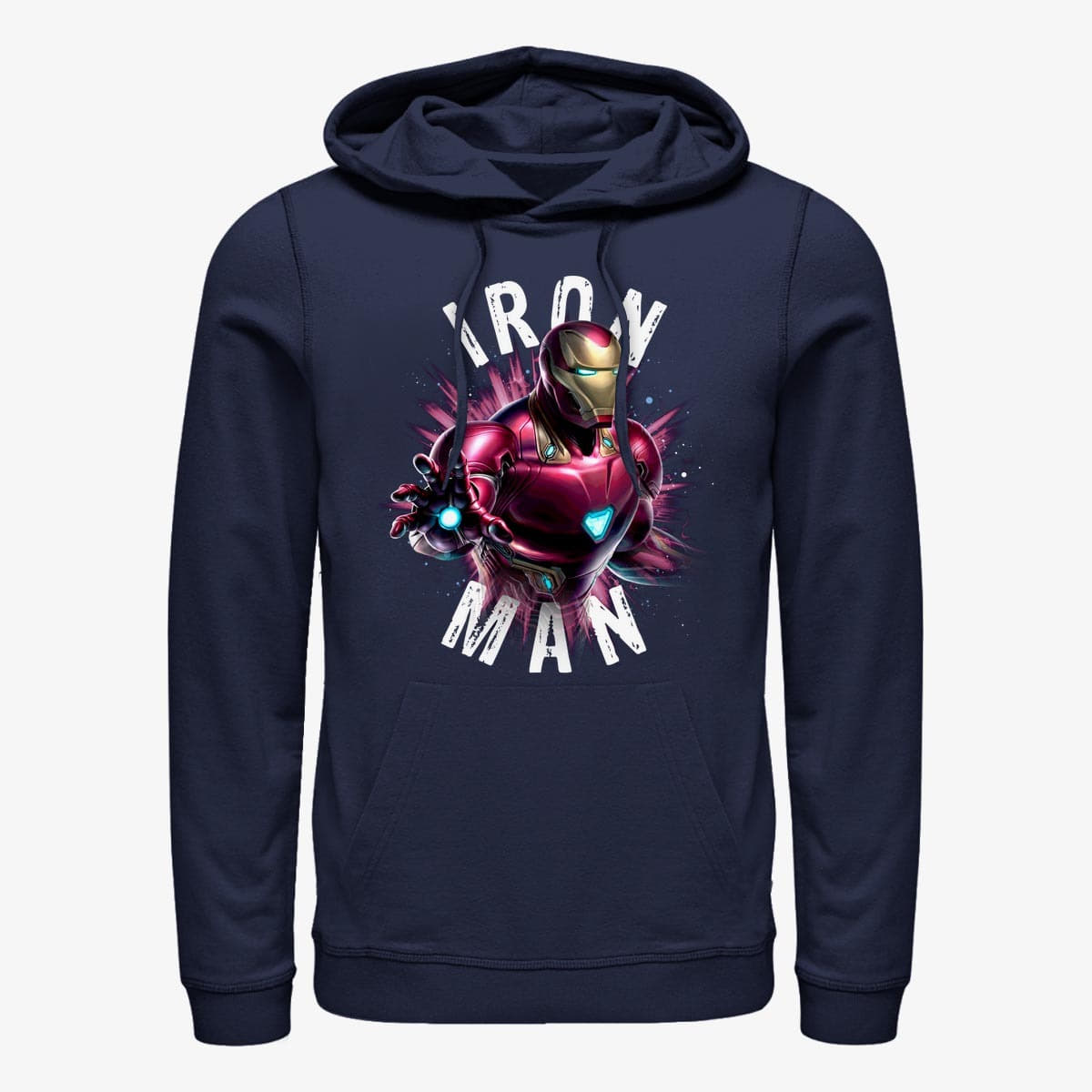 Hoodies and sweatshirts  Merch Marvel Avengers: Endgame - Iron Man Burst Unisex Hoodie Navy Blue