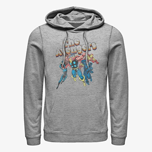Sweatshirt Merch Marvel Avengers Classic - AVENGERS Unisex Hoodie Heather Grey