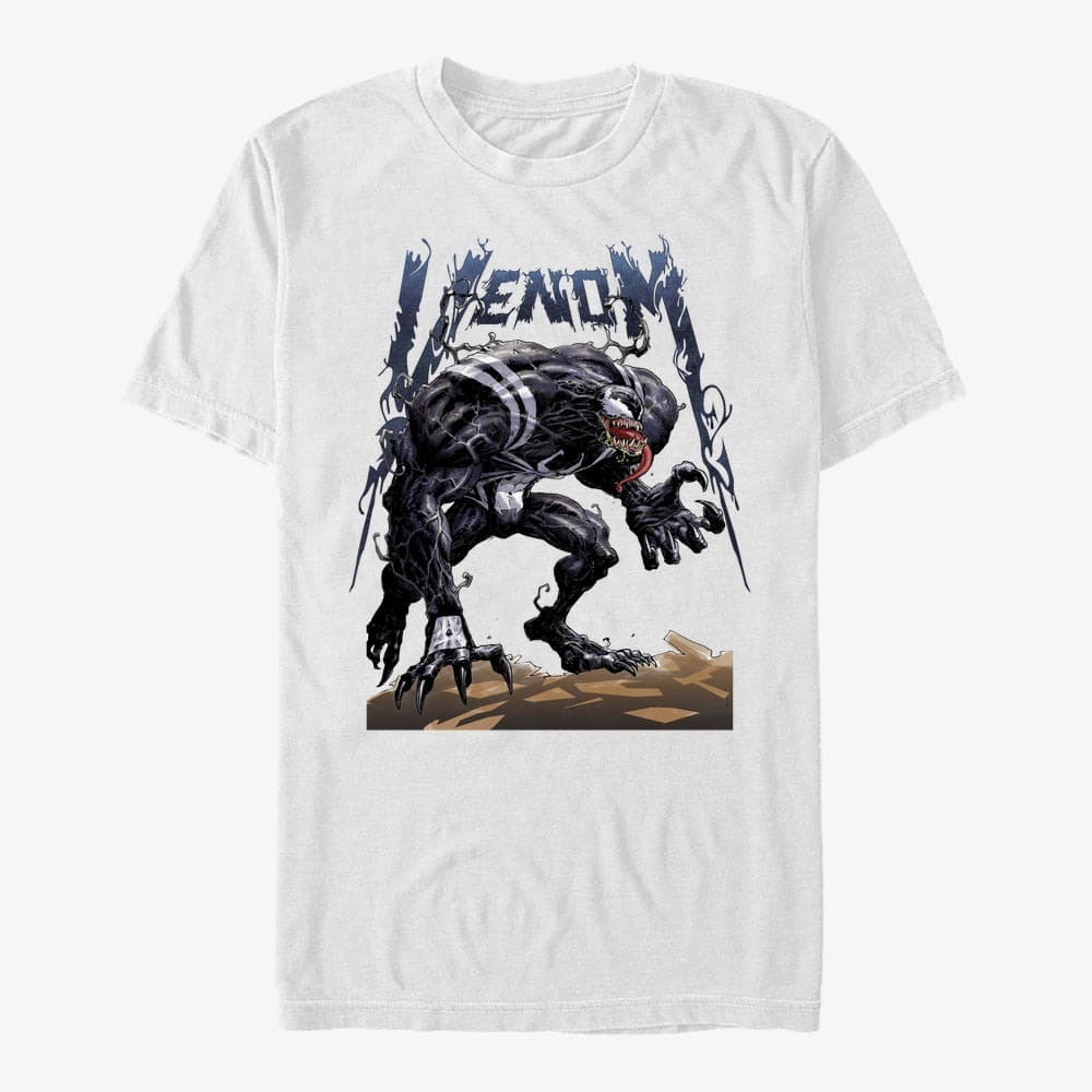 T-särgid Merch Marvel - Venom Hunts Unisex T-Shirt White