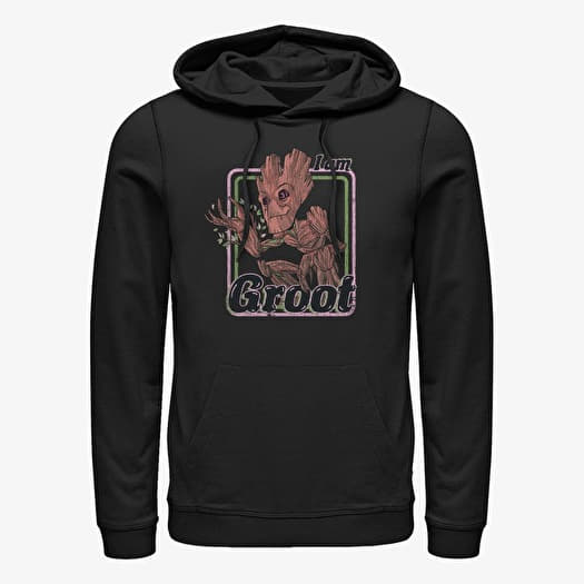 Džemperis Merch Marvel Guardians Of The Galaxy Classic - THRIFTED GROOT Unisex Hoodie Black