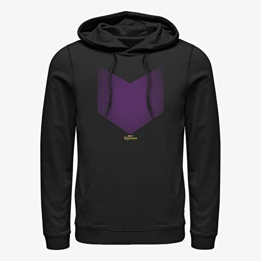 Sweatshirts Merch Marvel Hawkeye Hawkeye Halftone Logo Unisex Hoodie Black Queens