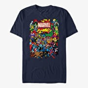 Merch Marvel Avengers Classic - Entire Cast Unisex T-Shirt Navy Blue