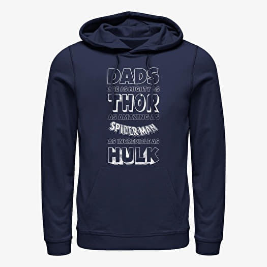 Sweatshirt Merch Marvel Avengers Classic - Marvel Dads Unisex Hoodie Navy Blue