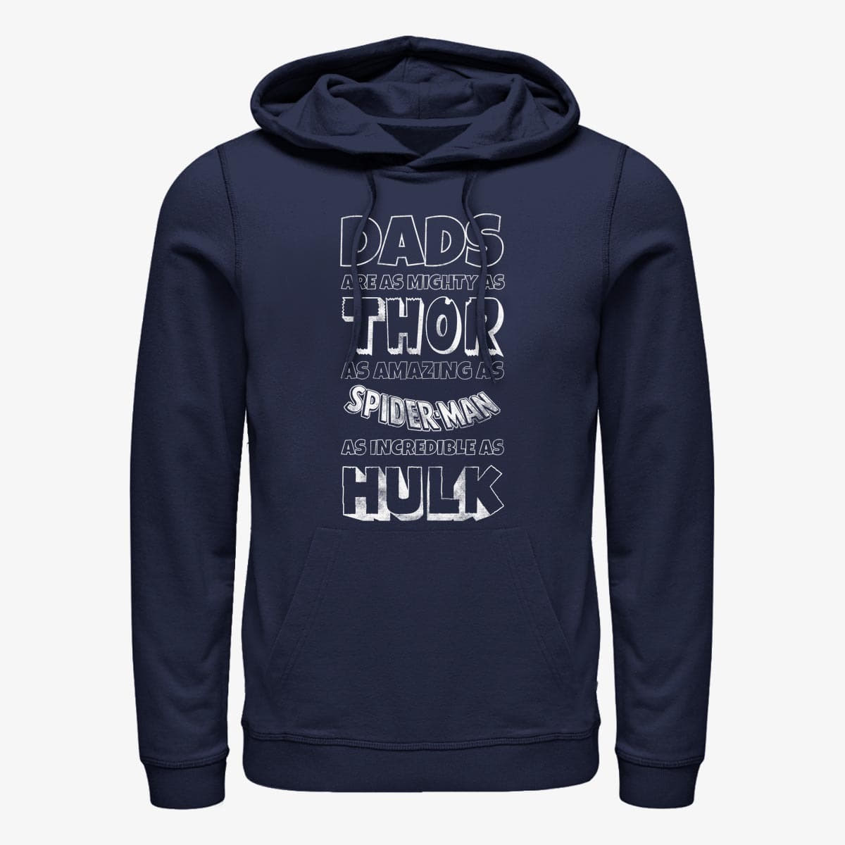 Mikiny Merch Marvel Avengers Classic - Marvel Dads Unisex Hoodie Navy Blue