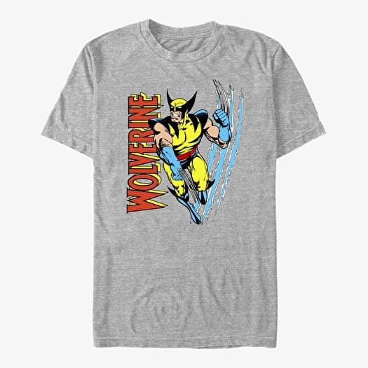 T-paita Merch Marvel X-Men - Wolvie Claw Flip Unisex T-Shirt Heather Grey