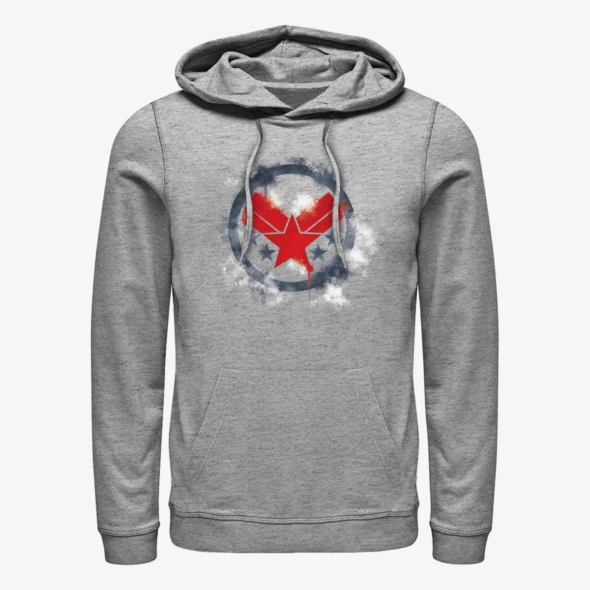 Sweatshirts Merch Marvel Avengers: Endgame - War Machine Spray Logo Unisex Hoodie Heather Grey