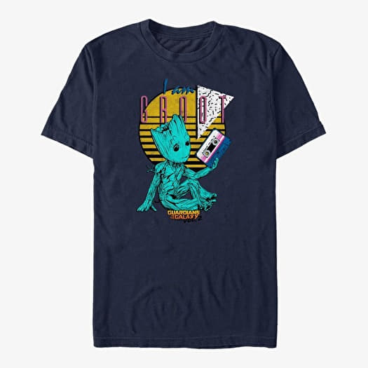Tričko Merch Marvel GOTG 2 - Space Lord Unisex T-Shirt Navy Blue